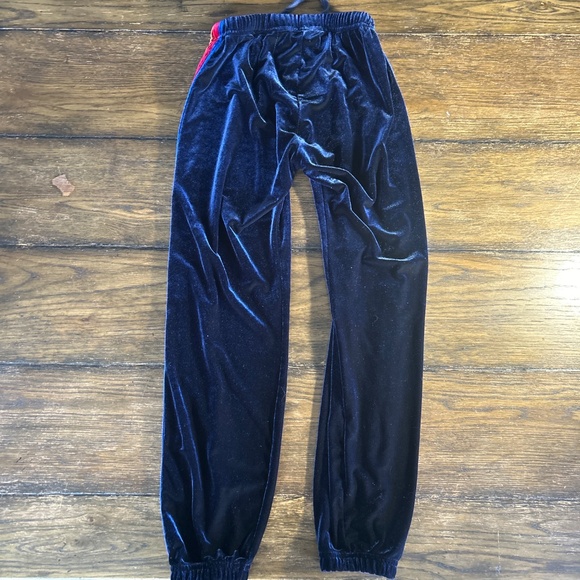 NWOT Blue Aviator Nation Velvet Joggers - Picture 4 of 7